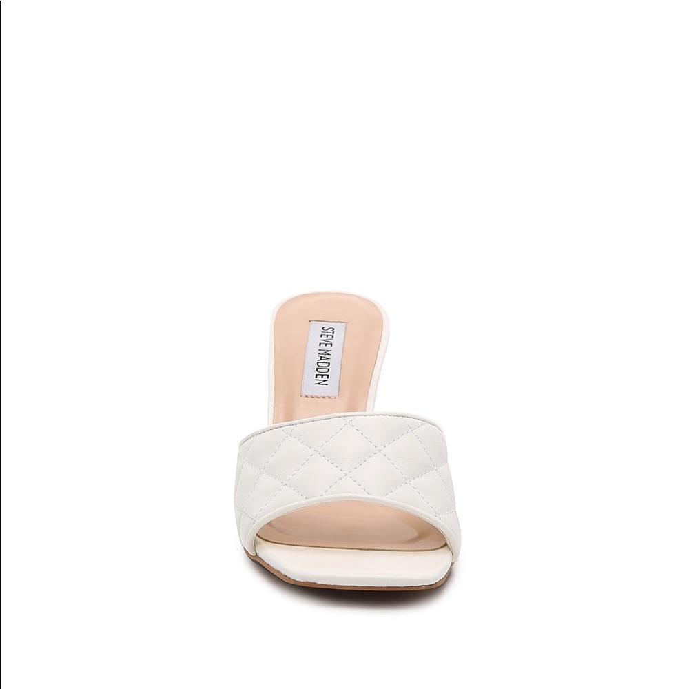 Steve Madden Ritza Heel Sandal Sqaure Open Toe